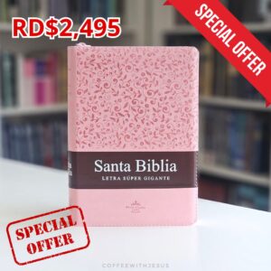 SANTA BIBLIA LETRA SUPER GIGANTE ROSA RVR 1960