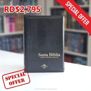 Biblia Letra Super Gigante Imitacion Cuero Negro