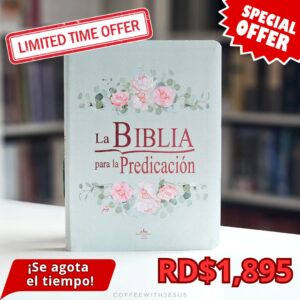Biblia RVR60 Predicacion Verde Con Rosas