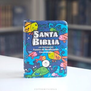 RVR60 Biblia Fuente de Bendiciones Peces con Ilustraciones (Zíper)
