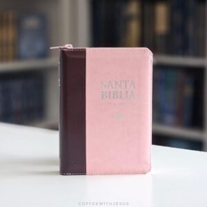 Biblia RVR 1960 Rosa Marron Cierre e Indice