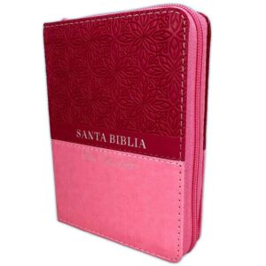 Biblia RVR60 Compacta Rosada con cierre e indice