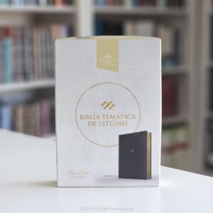 Reina Valera 1960 Biblia temática de estudio, negro símil piel