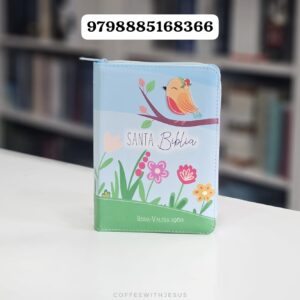 Biblia de Bolsillo con Cierre RV1960 pájaro y flores